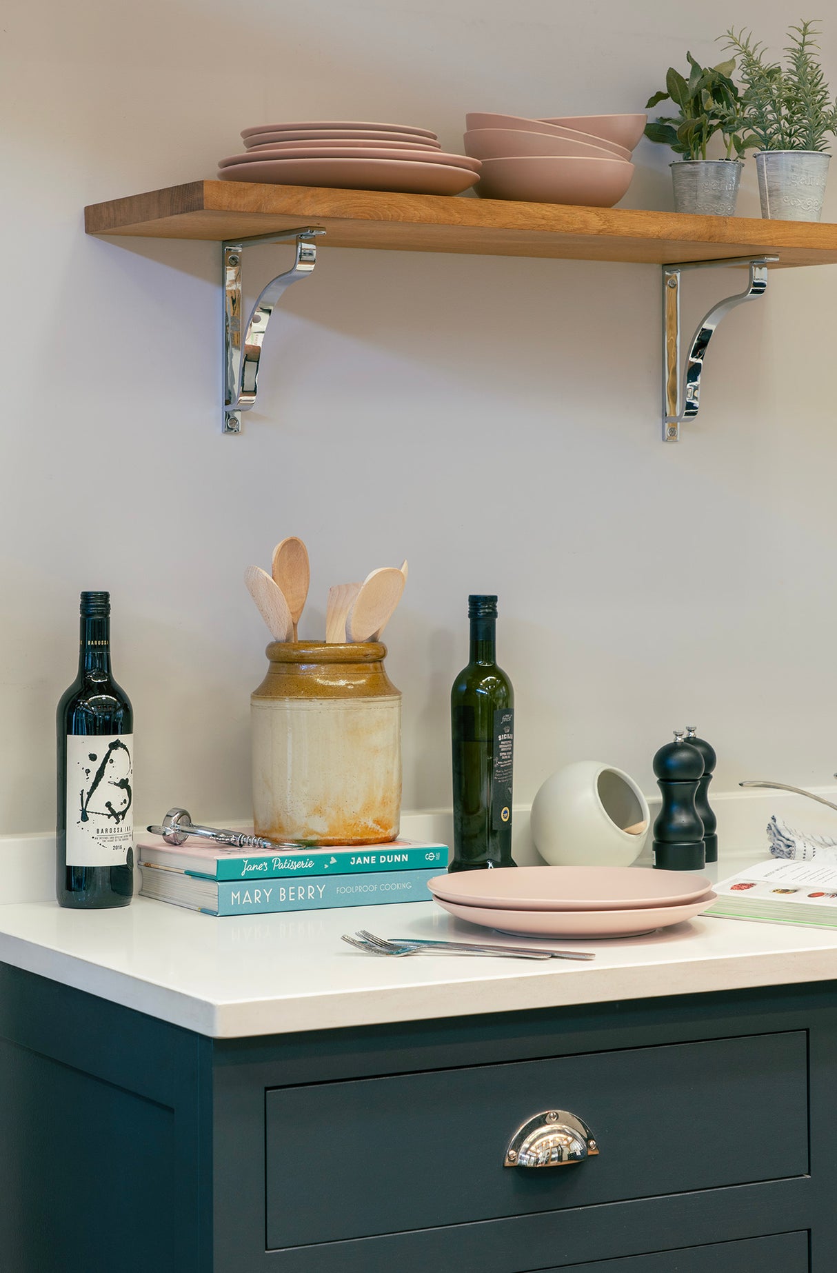 From The Anvil - Polished Chrome Abingdon Shelf Bracket (150mm x 150mm) | Sku. 51089 | Trade Door Handles.