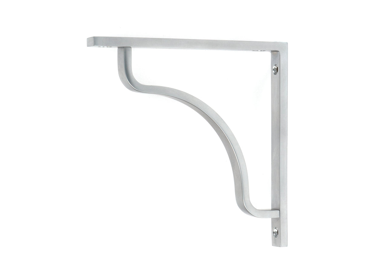 From The Anvil - Satin Chrome Abingdon Shelf Bracket (150mm x 150mm) | Sku. 51090 | Trade Door Handles.