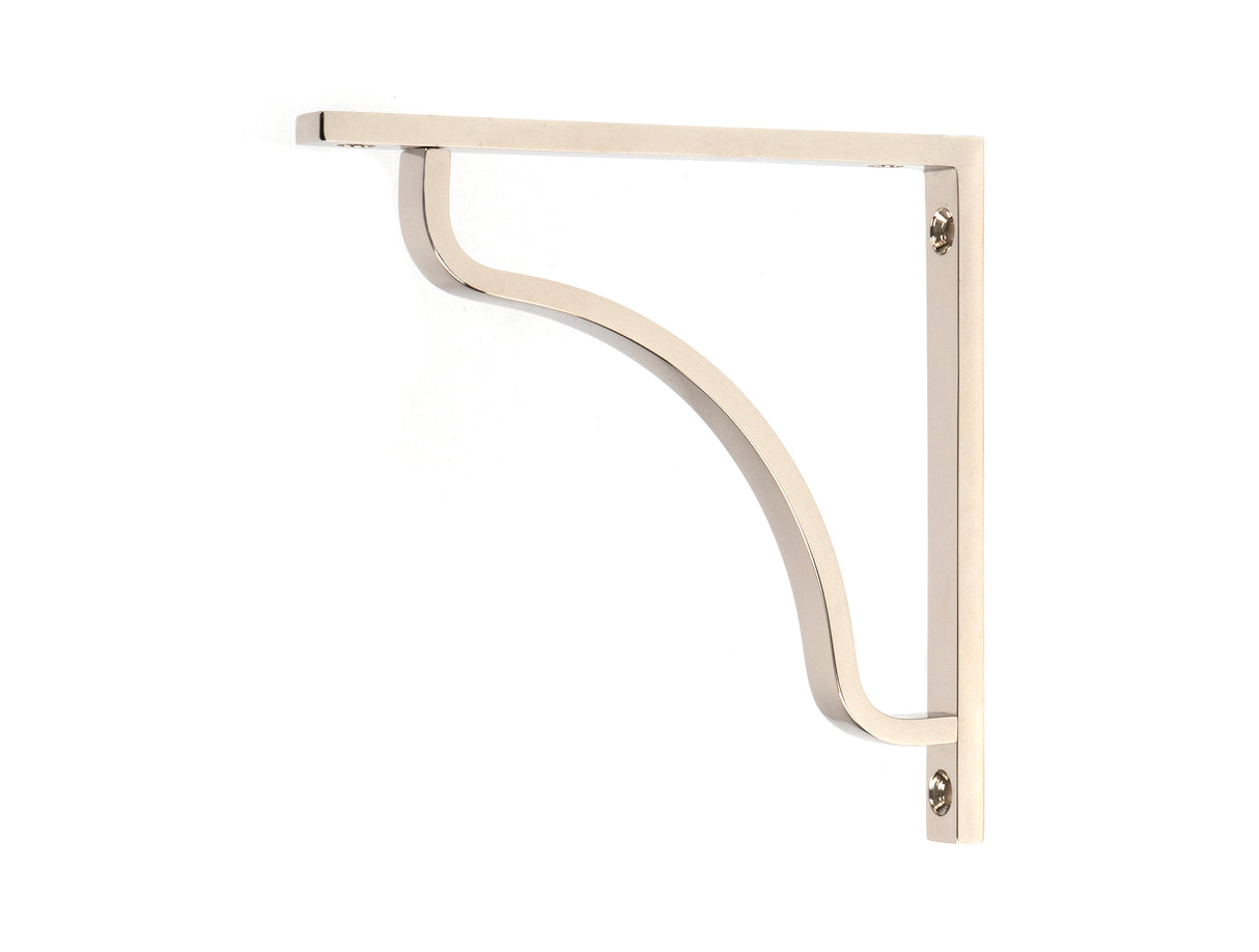 From The Anvil - Polished Nickel Abingdon Shelf Bracket (150mm x 150mm) | Sku. 51091 | Trade Door Handles.