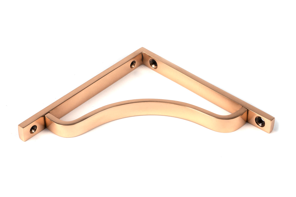 From The Anvil - Polished Bronze Abingdon Shelf Bracket (150mm x 150mm) | Sku. 51093 | Trade Door Handles.