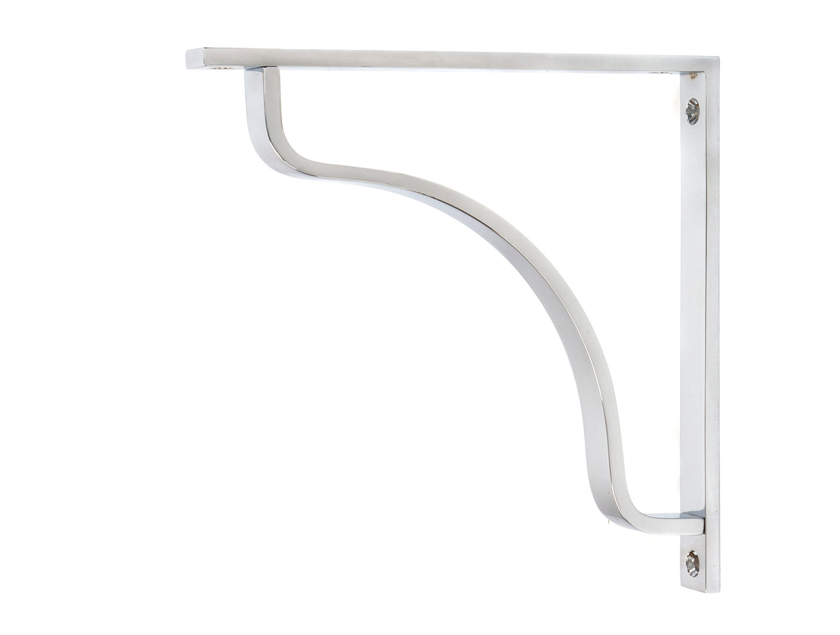 From The Anvil - Polished Chrome Abingdon Shelf Bracket (200mm x 200mm) | Sku. 51099 | Trade Door Handles.