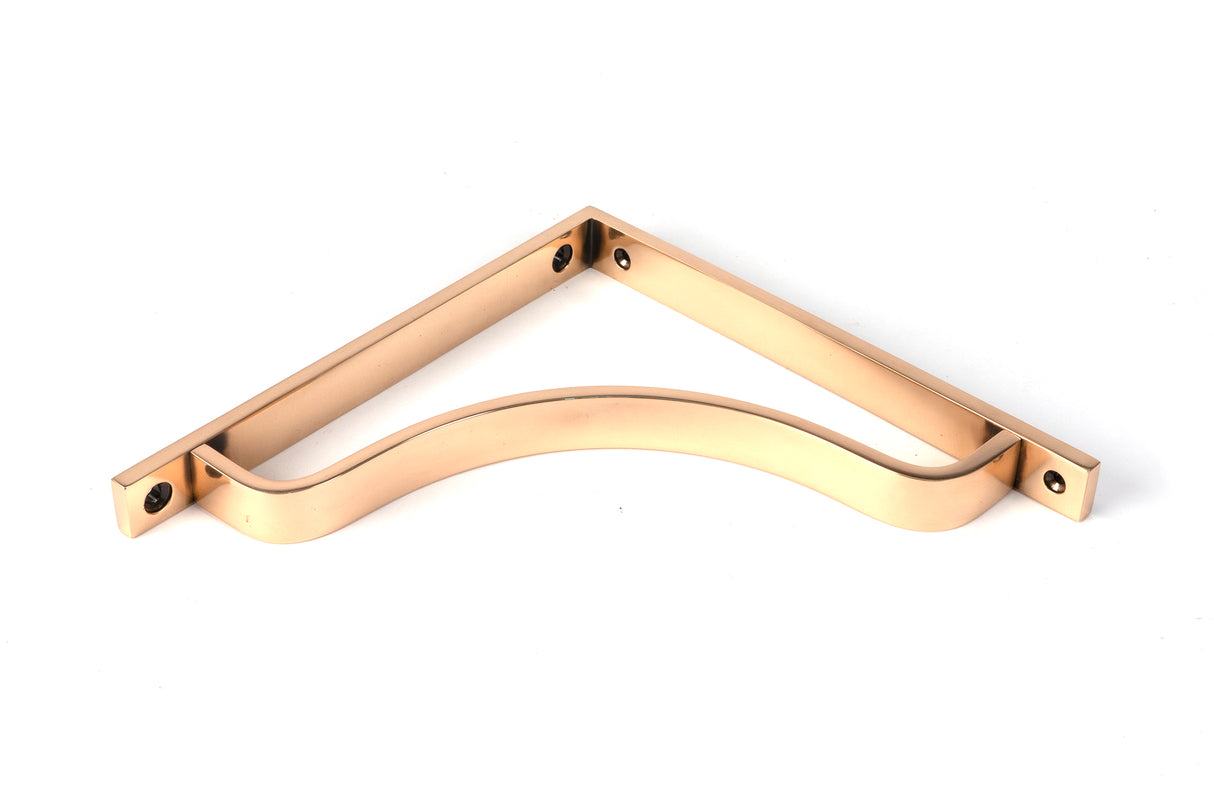 From The Anvil - Polished Bronze Abingdon Shelf Bracket (200mm x 200mm) | Sku. 51103 | Trade Door Handles.