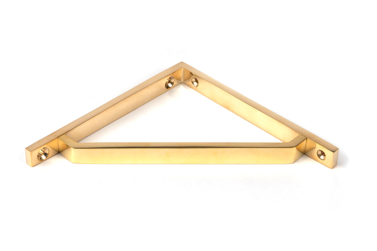 From The Anvil - Polished Brass Barton Shelf Bracket (150mm x 150mm) | Sku. 51105 | Trade Door Handles.