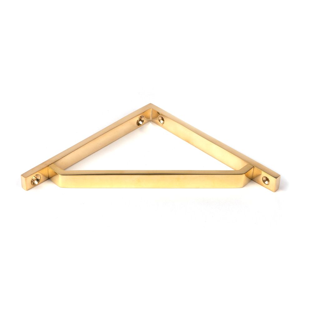 From The Anvil - Polished Brass Barton Shelf Bracket (150mm x 150mm) | Sku. 51105 | Trade Door Handles.