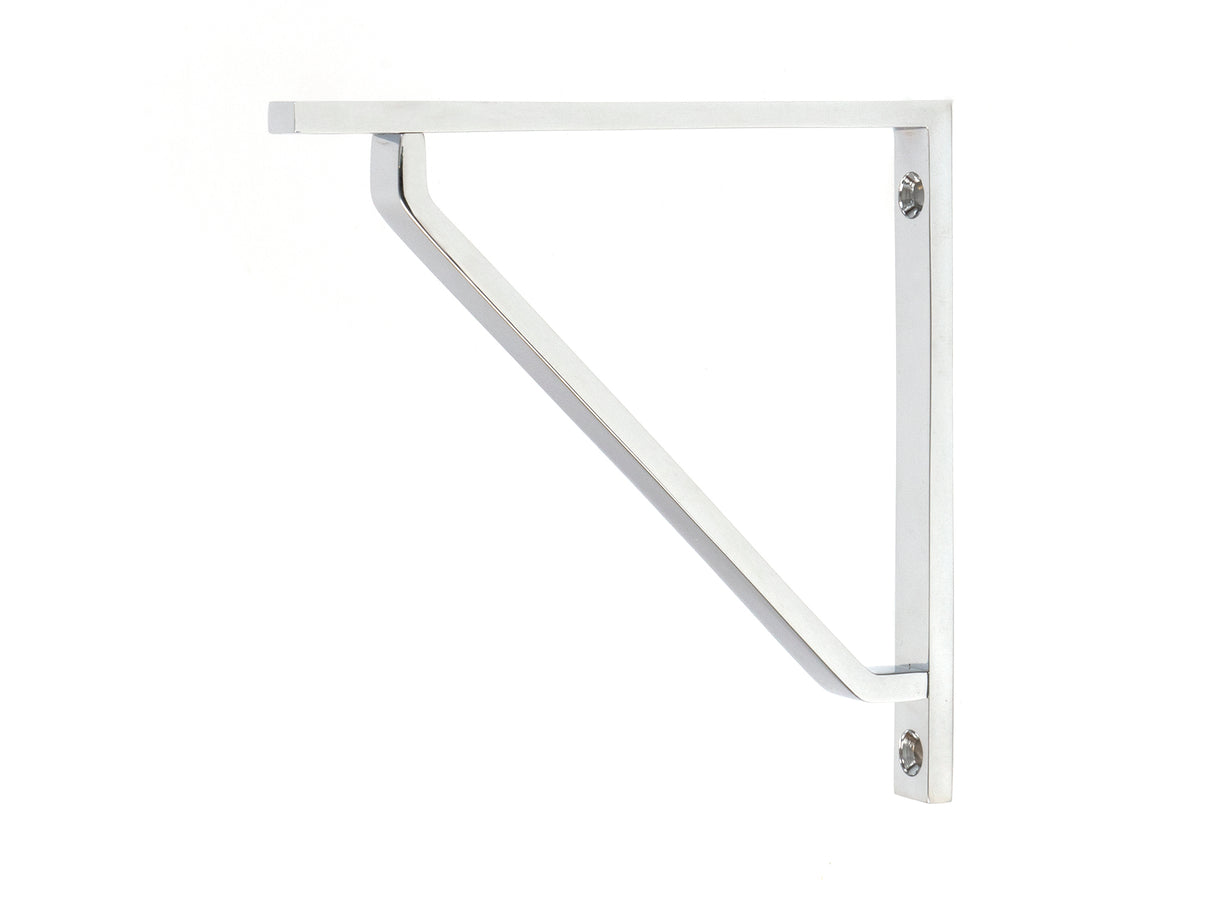 From The Anvil - Polished Chrome Barton Shelf Bracket (150mm x 150mm) | Sku. 51109 | Trade Door Handles.