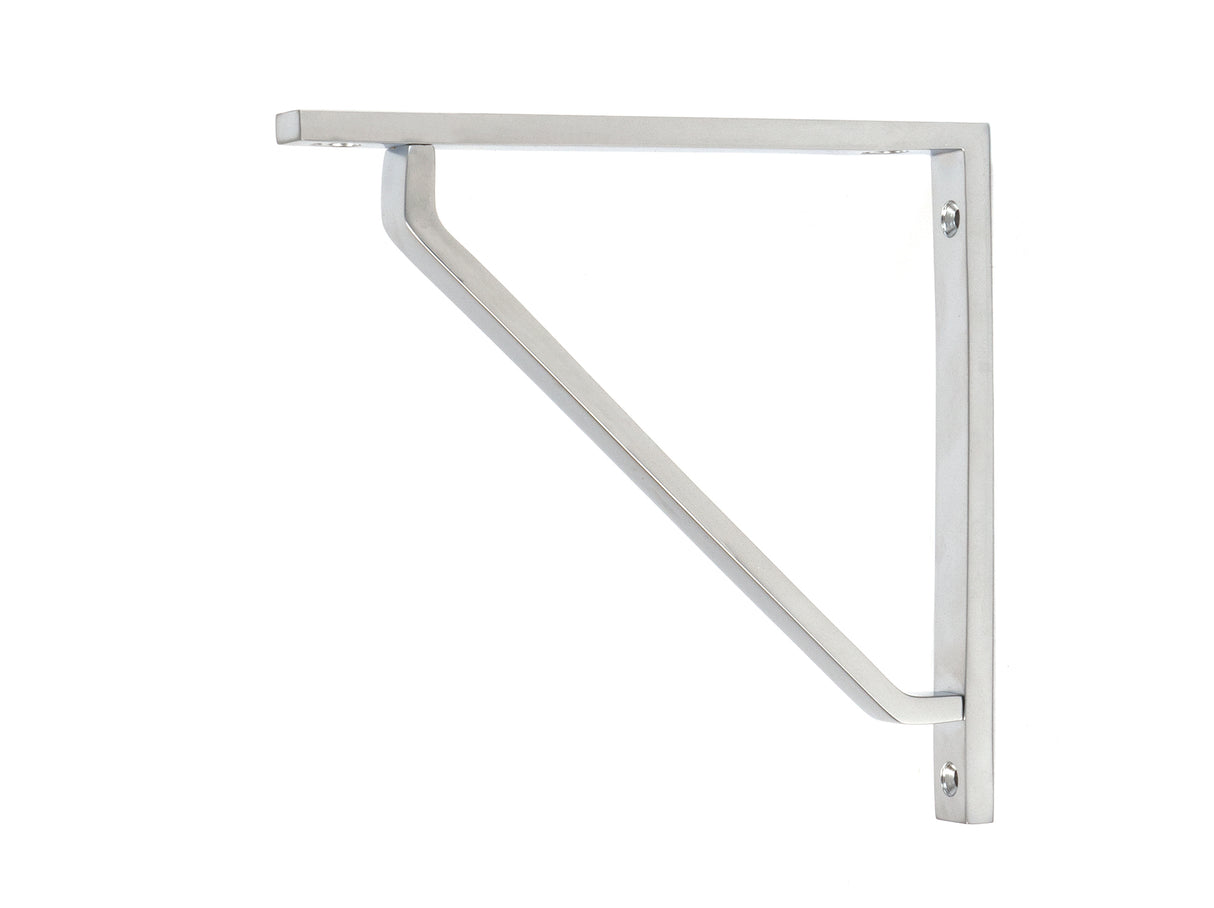 From The Anvil - Satin Chrome Barton Shelf Bracket (150mm x 150mm) | Sku. 51110 | Trade Door Handles.