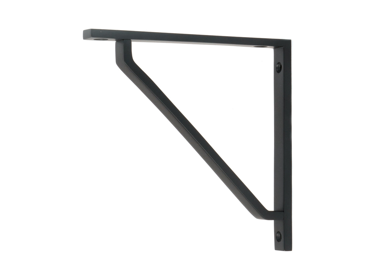 From The Anvil - Matt Black Barton Shelf Bracket (150mm x 150mm) | Sku. 51114 | Trade Door Handles.