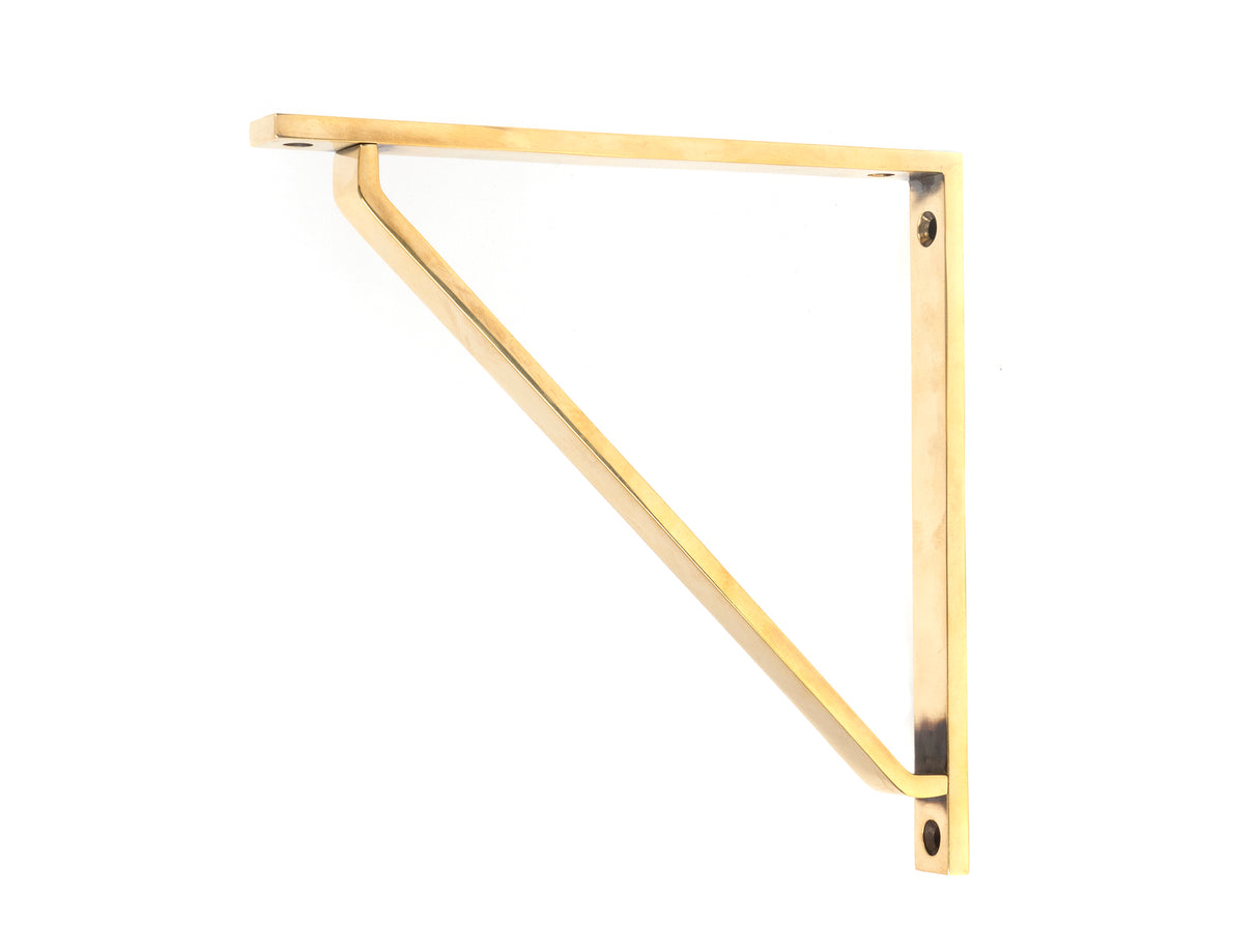 From The Anvil - Aged Brass Barton Shelf Bracket (200mm x 200mm) | Sku. 51116 | Trade Door Handles.