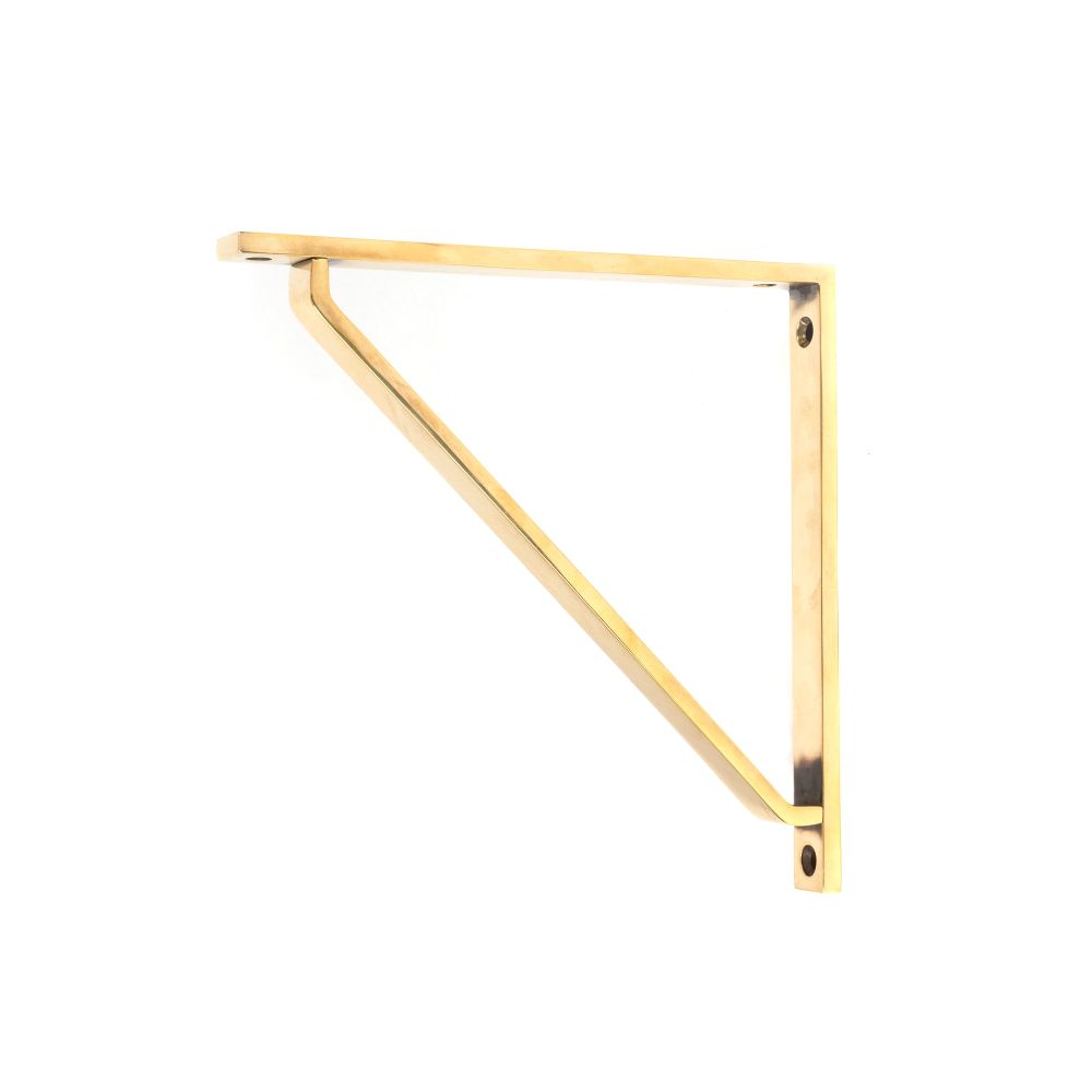 From The Anvil - Aged Brass Barton Shelf Bracket (200mm x 200mm) | Sku. 51116 | Trade Door Handles.