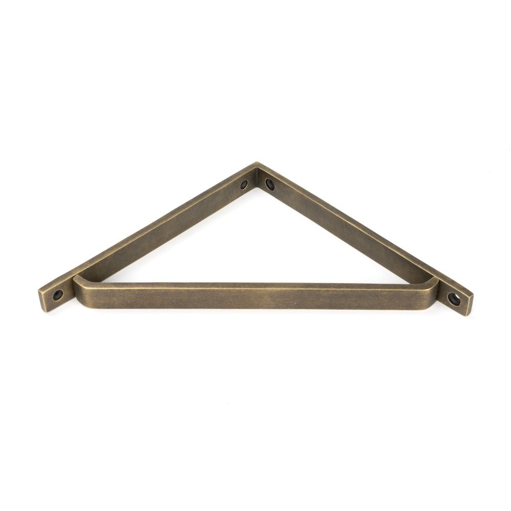 From The Anvil - Burnished Brass Barton Shelf Bracket (200mm x 200mm) | Sku. 51118 | Trade Door Handles.