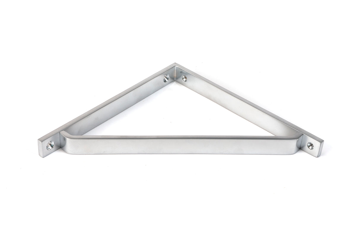From The Anvil - Satin Chrome Barton Shelf Bracket (200mm x 200mm) | Sku. 51120 | Trade Door Handles.