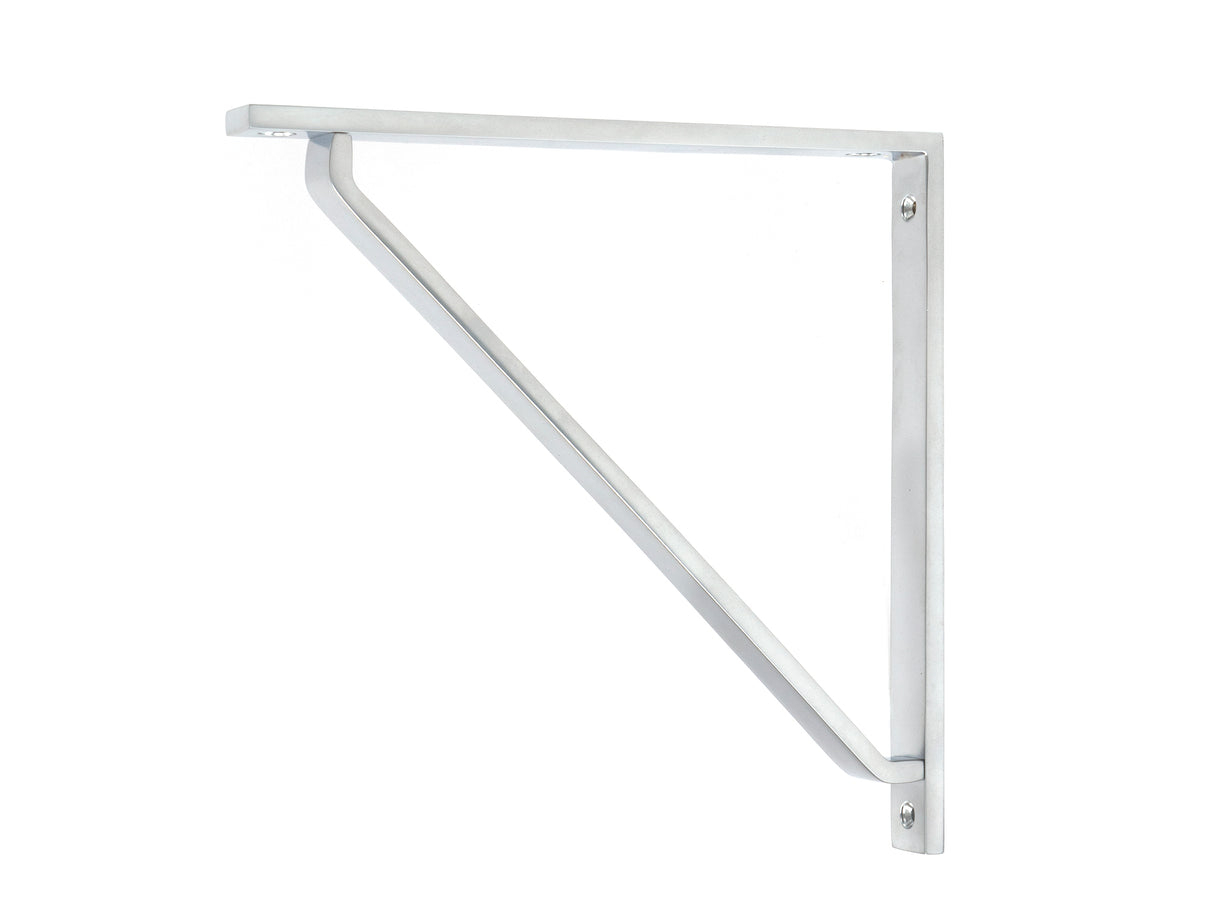 From The Anvil - Satin Chrome Barton Shelf Bracket (200mm x 200mm) | Sku. 51120 | Trade Door Handles.