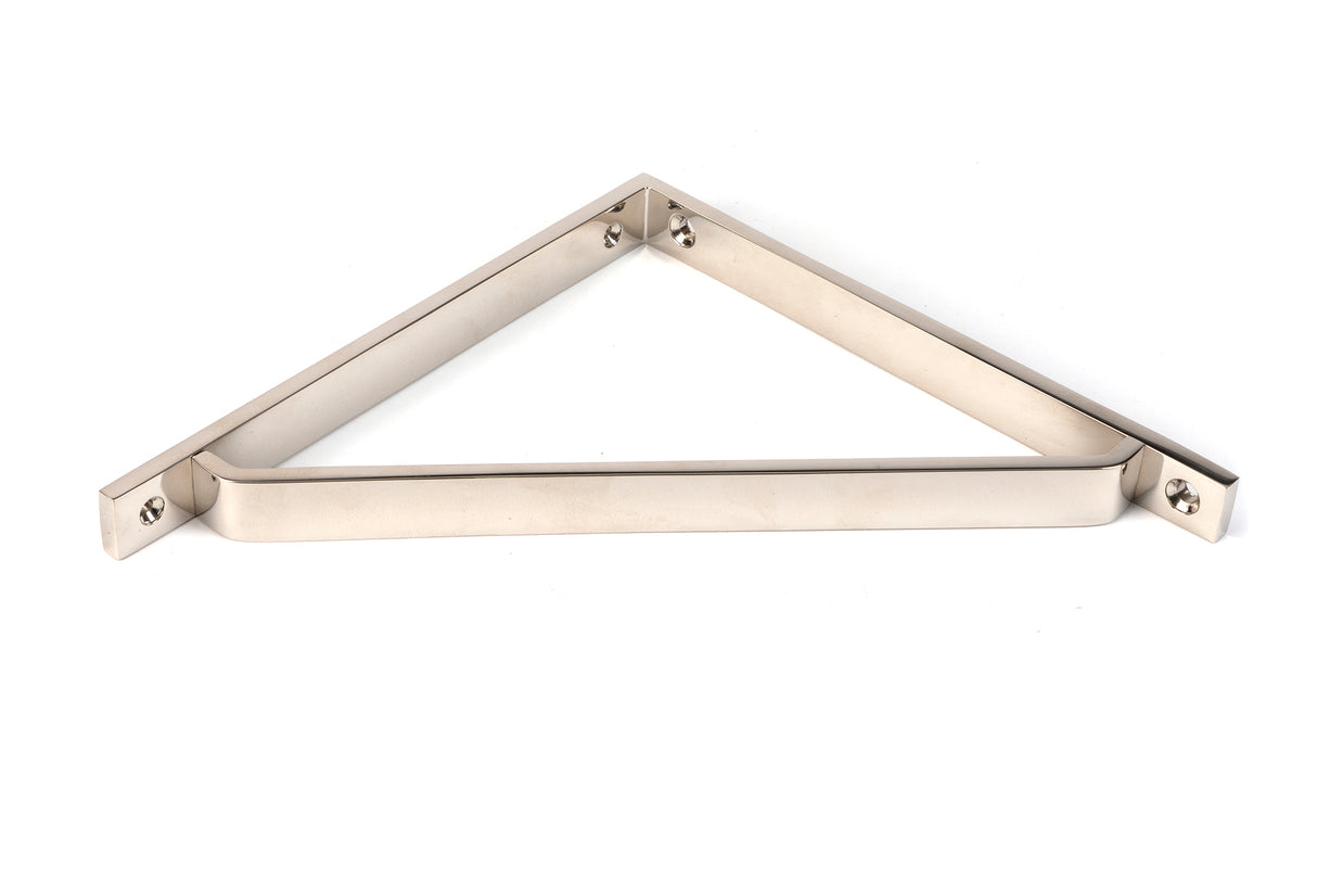 From The Anvil - Polished Nickel Barton Shelf Bracket (200mm x 200mm) | Sku. 51121 | Trade Door Handles.