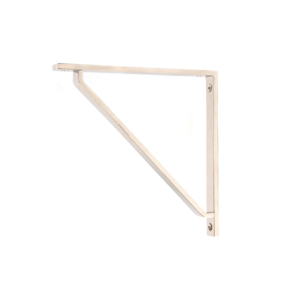From The Anvil - Polished Nickel Barton Shelf Bracket (200mm x 200mm) | Sku. 51121 | Trade Door Handles.