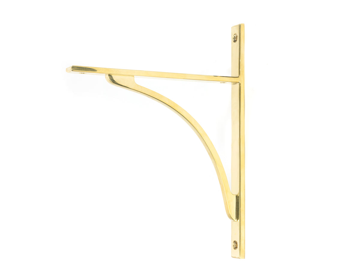 From The Anvil - Polished Brass Apperley Shelf Bracket (260mm x 200mm) | Sku. 51125 | Trade Door Handles.