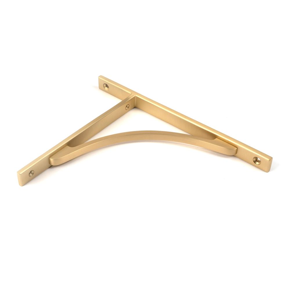 From The Anvil - Satin Brass Apperley Shelf Bracket (260mm x 200mm) | Sku. 51127 | Trade Door Handles.
