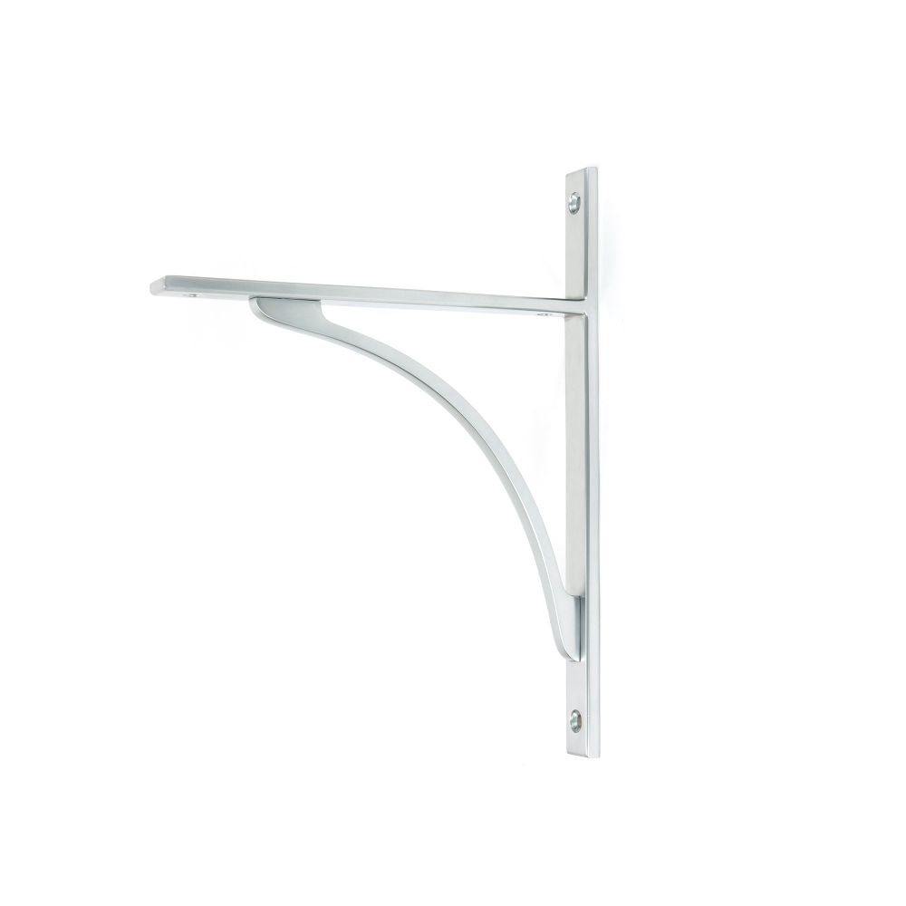 From The Anvil - Satin Chrome Apperley Shelf Bracket (260mm x 200mm) | Sku. 51130 | Trade Door Handles.