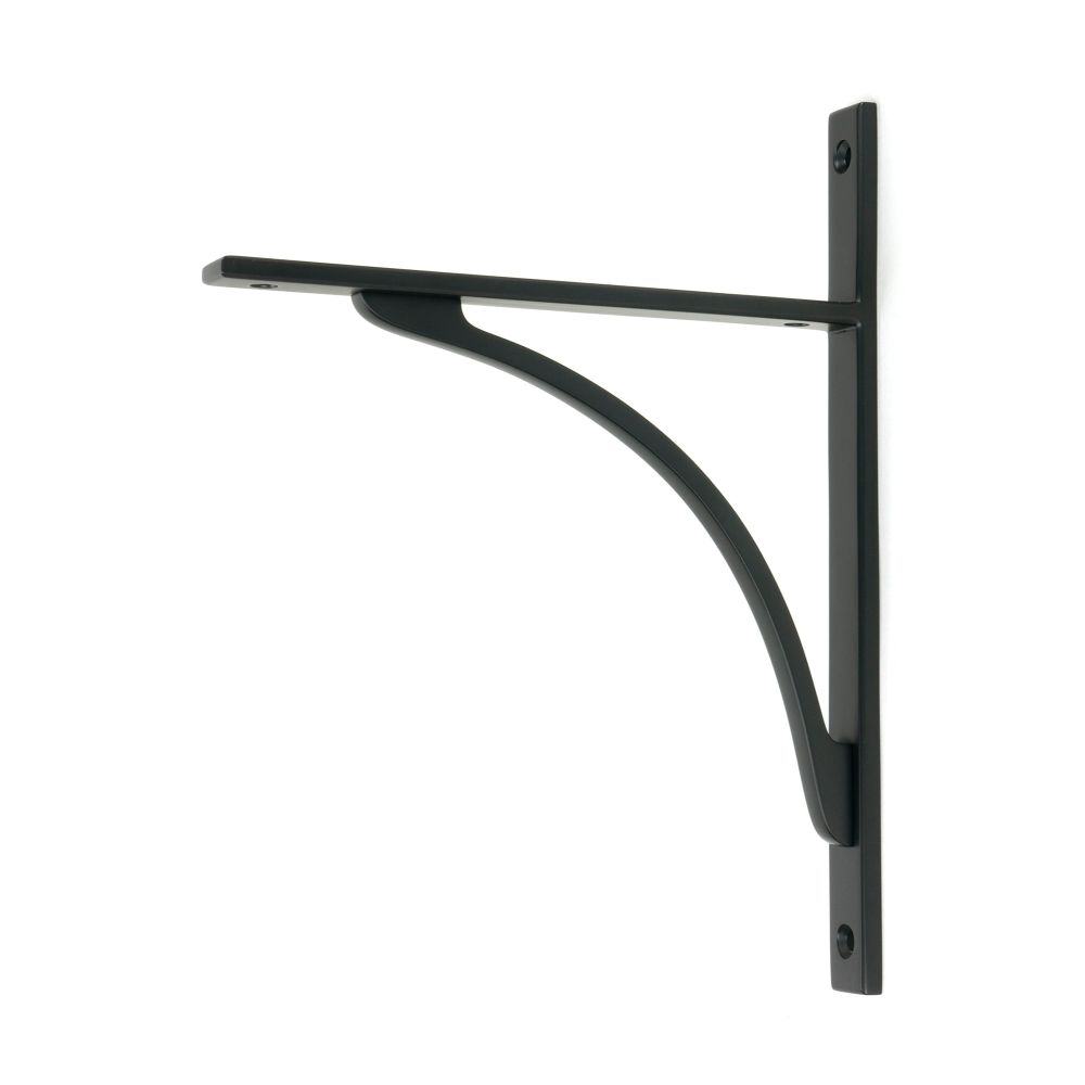 From The Anvil - Matt Black Apperley Shelf Bracket (260mm x 200mm) | Sku. 51134 | Trade Door Handles.