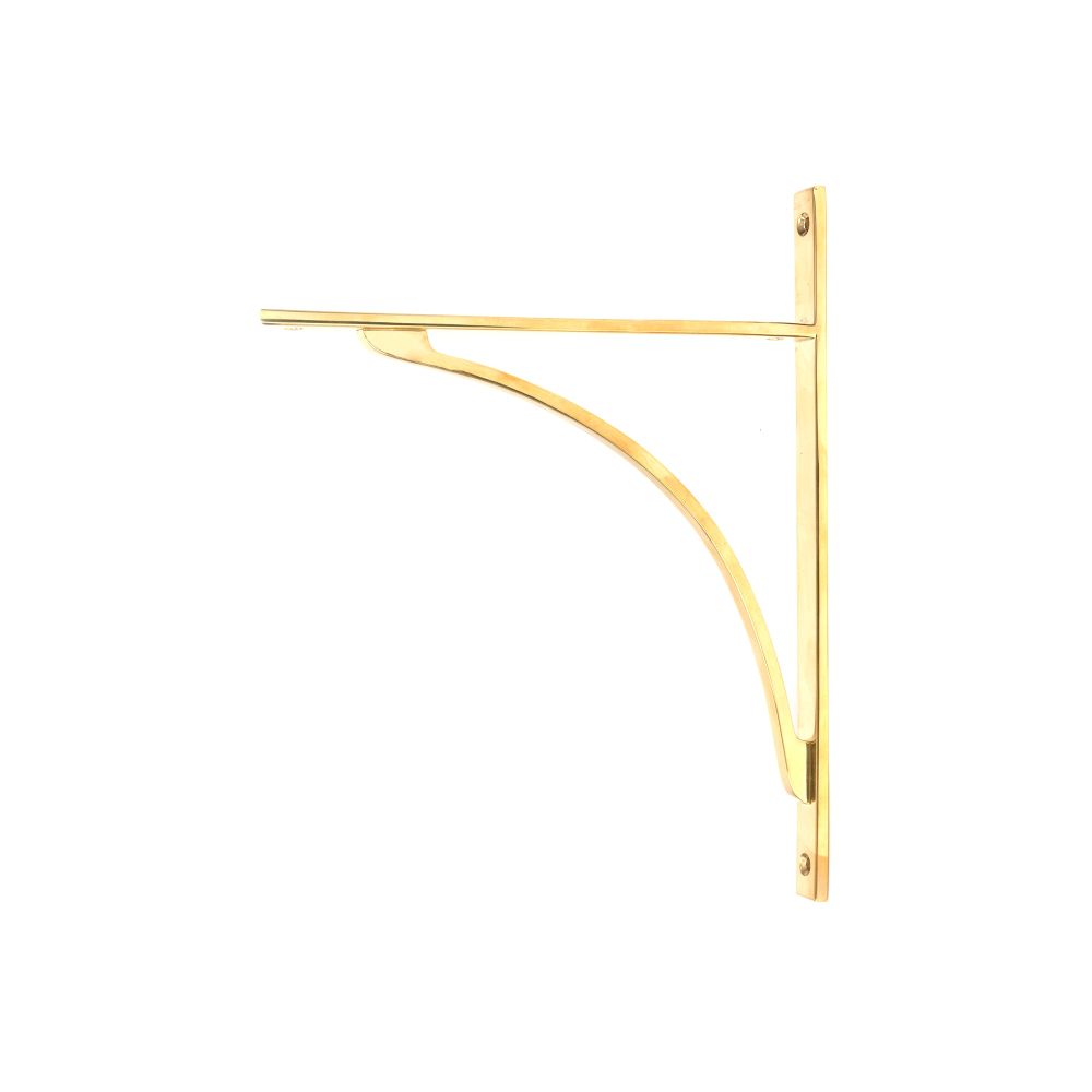 From The Anvil - Polished Brass Apperley Shelf Bracket (314mm x 250mm) | Sku. 51135 | Trade Door Handles.