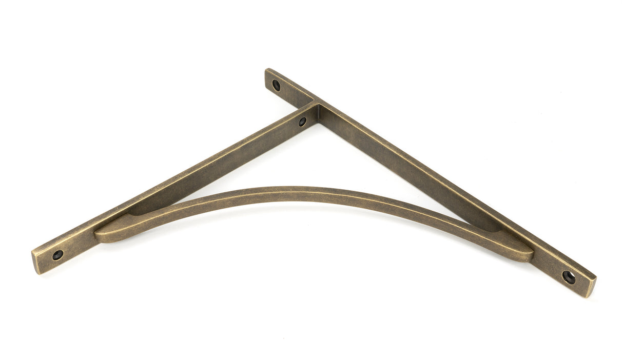 From The Anvil - Burnished Brass Apperley Shelf Bracket (314mm x 250mm) | Sku. 51138 | Trade Door Handles.