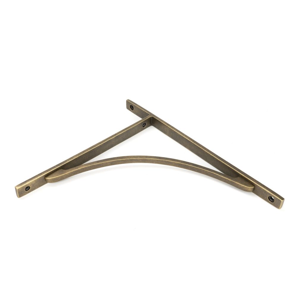 From The Anvil - Burnished Brass Apperley Shelf Bracket (314mm x 250mm) | Sku. 51138 | Trade Door Handles.