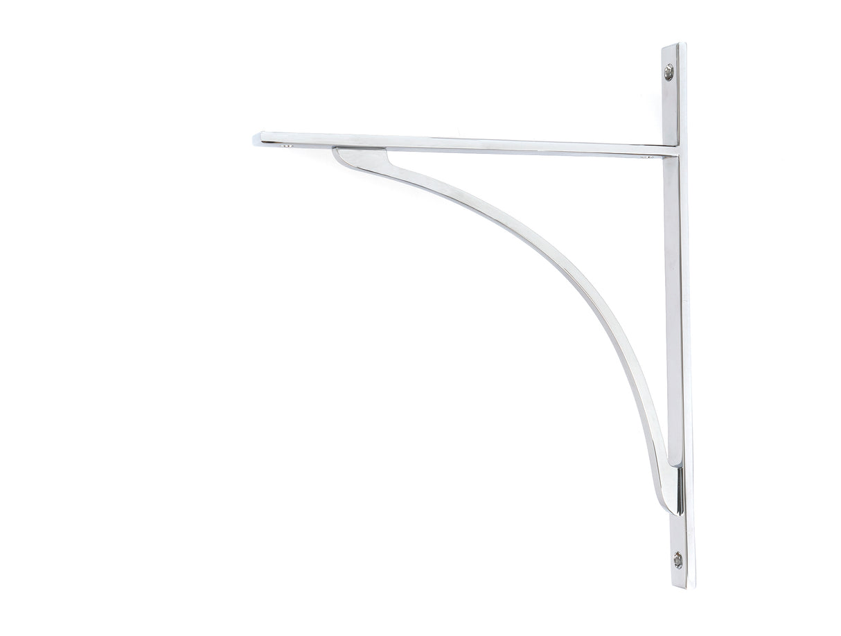 From The Anvil - Polished Chrome Apperley Shelf Bracket (314mm x 250mm) | Sku. 51139 | Trade Door Handles.