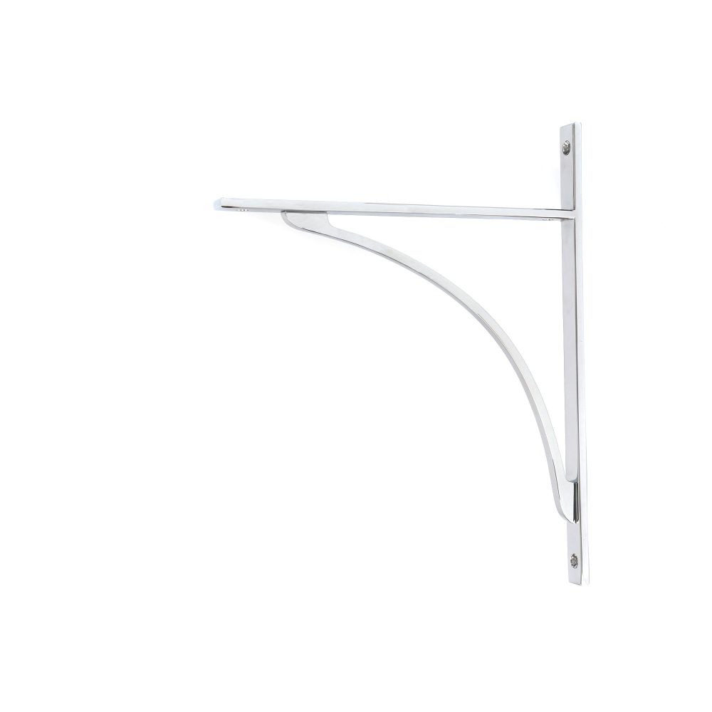 From The Anvil - Polished Chrome Apperley Shelf Bracket (314mm x 250mm) | Sku. 51139 | Trade Door Handles.