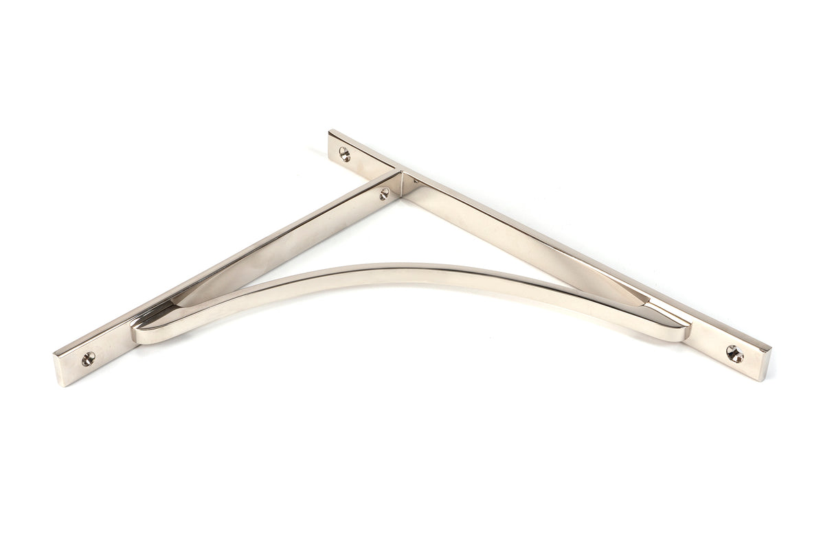 From The Anvil - Polished Nickel Apperley Shelf Bracket (314mm x 250mm) | Sku. 51141 | Trade Door Handles.