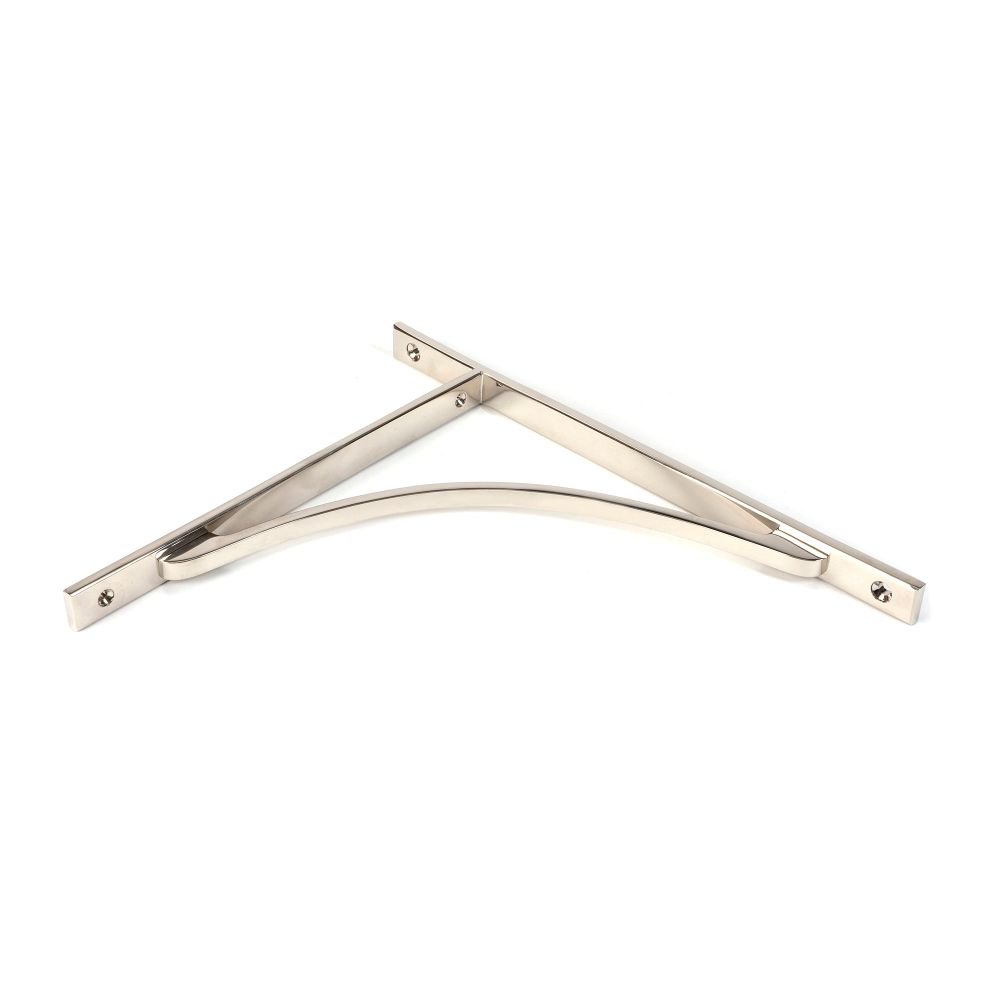 From The Anvil - Polished Nickel Apperley Shelf Bracket (314mm x 250mm) | Sku. 51141 | Trade Door Handles.