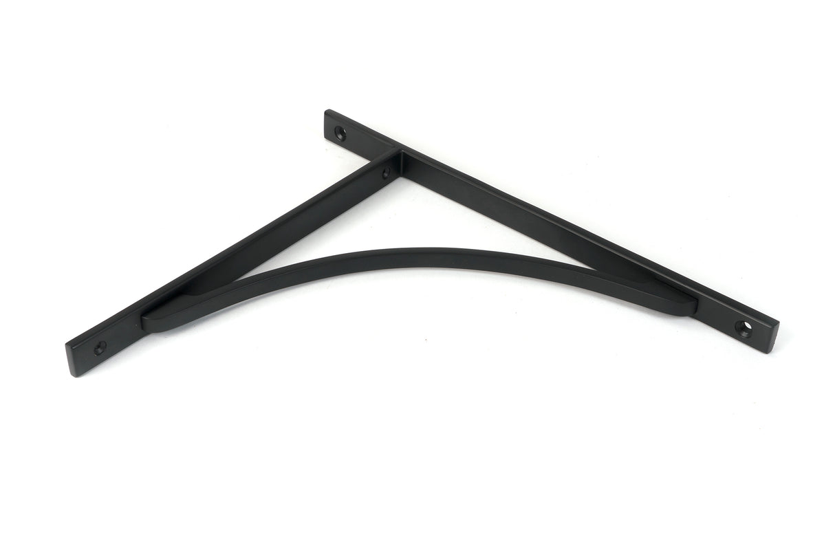 From The Anvil - Matt Black Apperley Shelf Bracket (314mm x 250mm) | Sku. 51144 | Trade Door Handles.