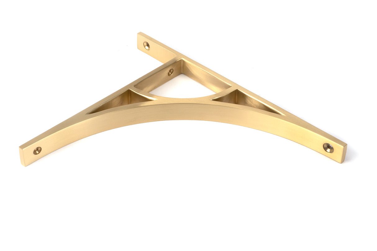 From The Anvil - Satin Brass Tyne Shelf Bracket (260mm x 200mm) | Sku. 51167 | Trade Door Handles.