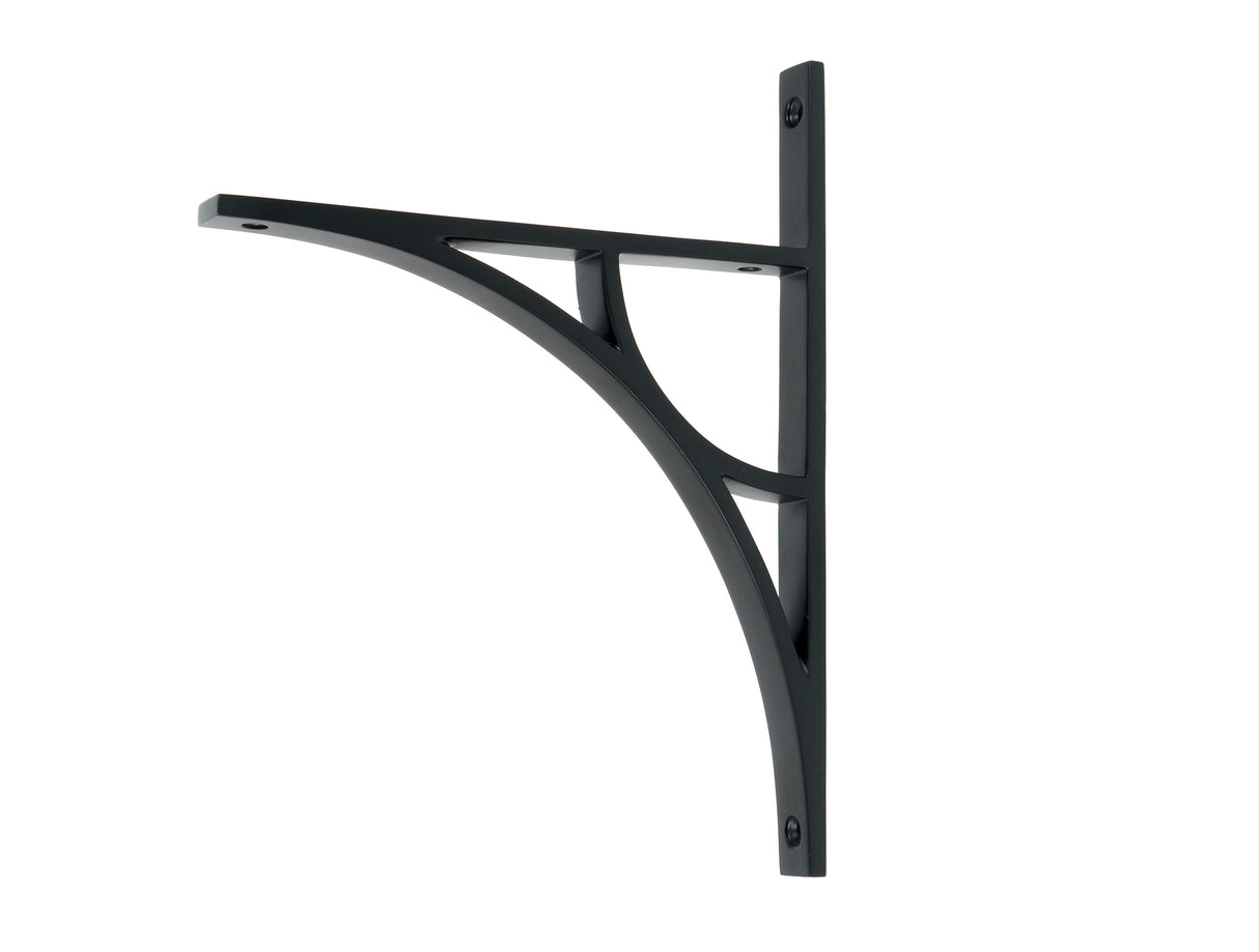 From The Anvil - Matt Black Tyne Shelf Bracket (260mm x 200mm) | Sku. 51174 | Trade Door Handles.