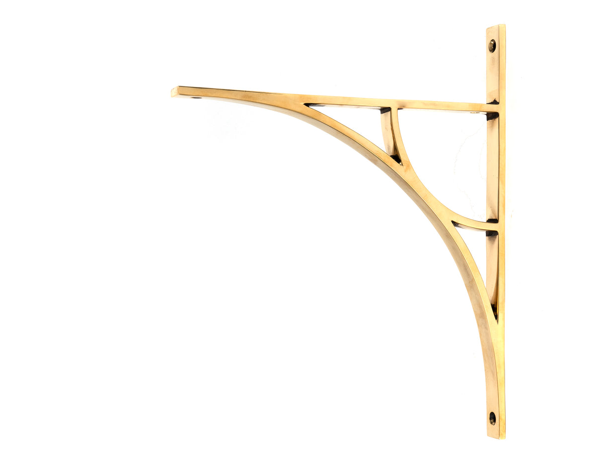 From The Anvil - Aged Brass Tyne Shelf Bracket (314mm x 250mm) | Sku. 51176 | Trade Door Handles.