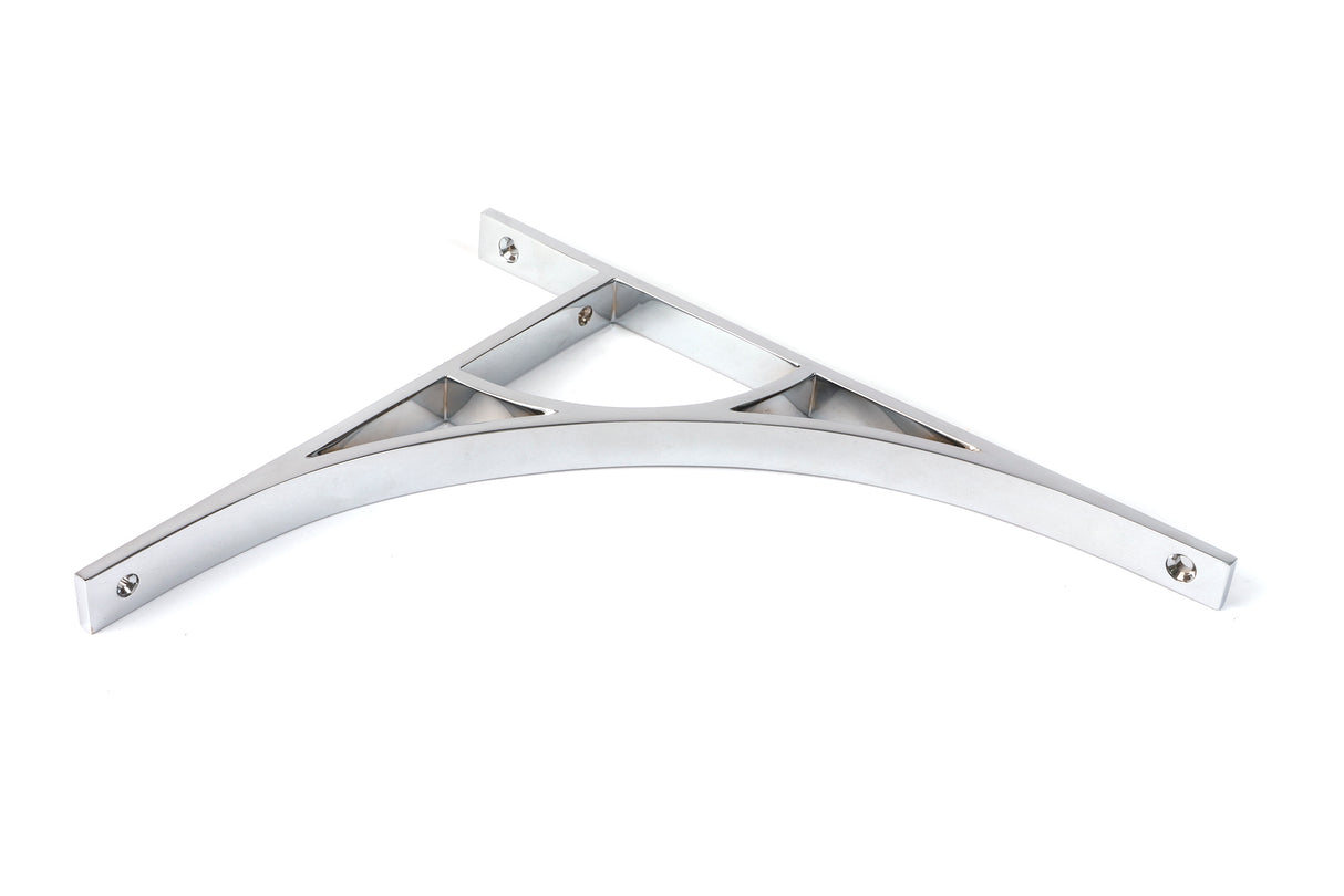 From The Anvil - Polished Chrome Tyne Shelf Bracket (314mm x 250mm) | Sku. 51179 | Trade Door Handles.