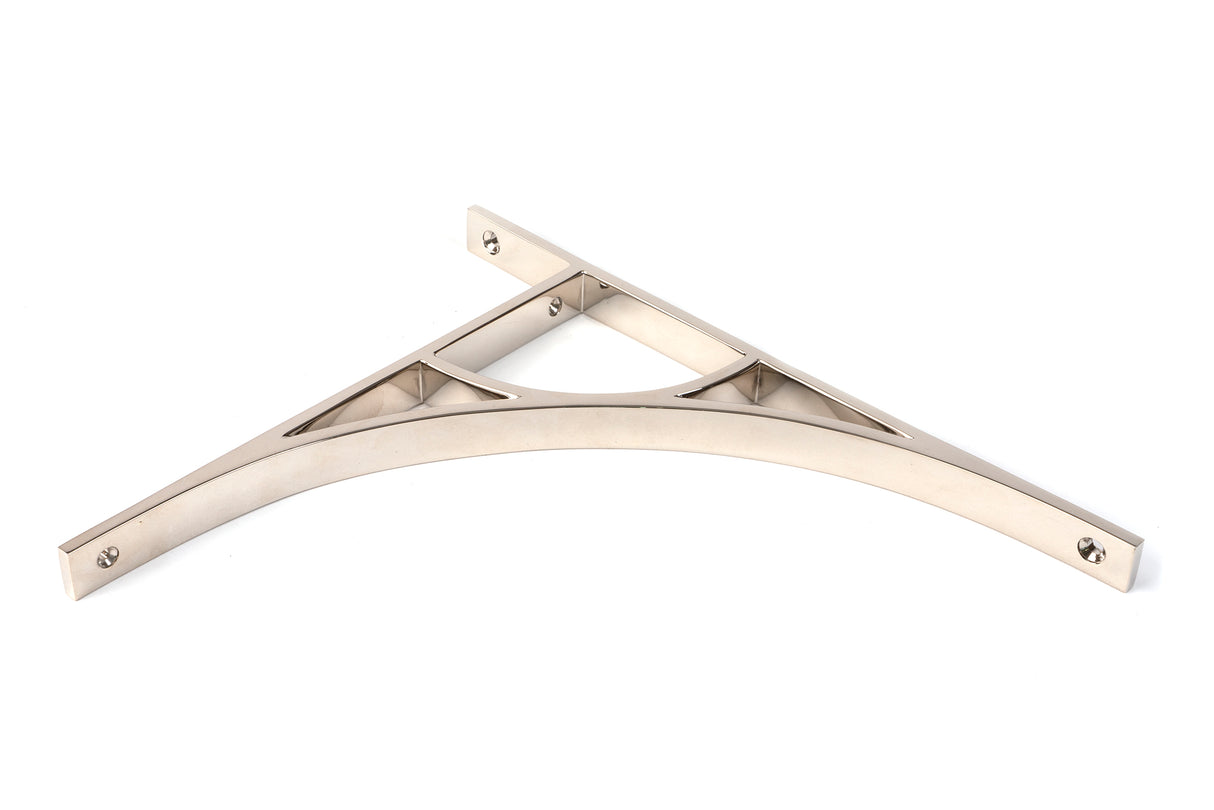 From The Anvil - Polished Nickel Tyne Shelf Bracket (314mm x 250mm) | Sku. 51181 | Trade Door Handles.