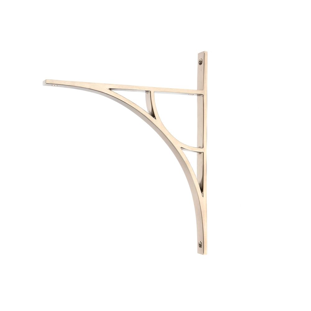 From The Anvil - Polished Nickel Tyne Shelf Bracket (314mm x 250mm) | Sku. 51181 | Trade Door Handles.