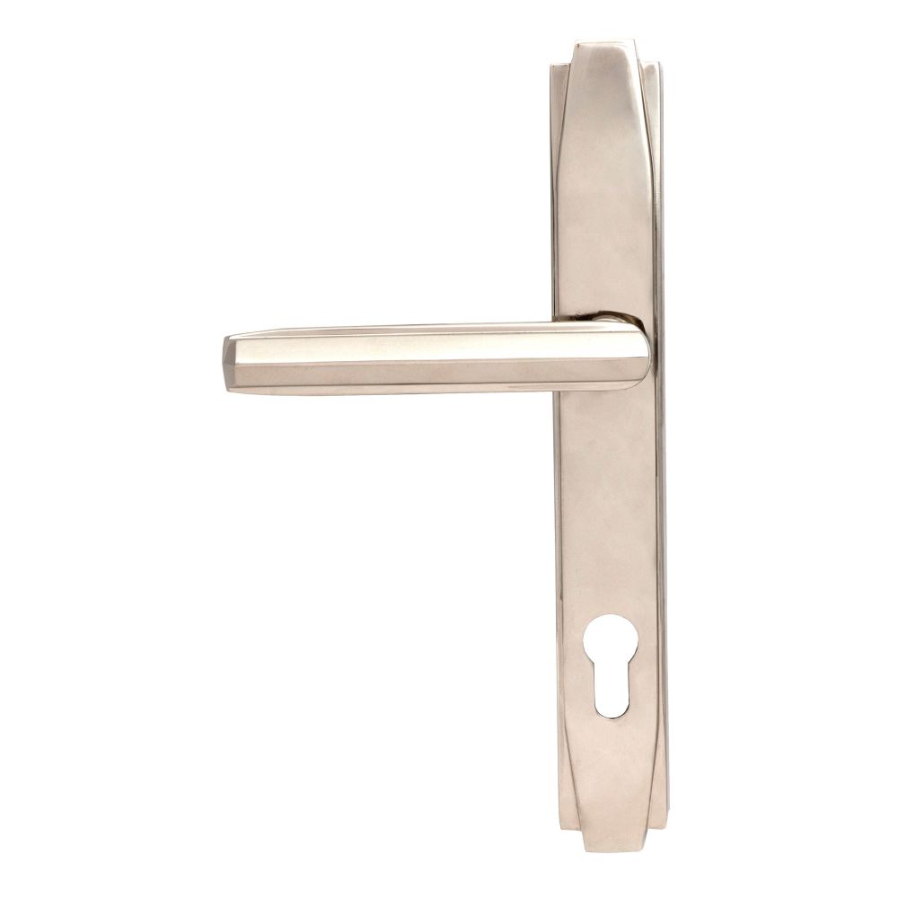 From The Anvil - Polished Nickel Art Deco Slimline Lever Espag. Lock Set | Sku. 51187 | Trade Door Handles.