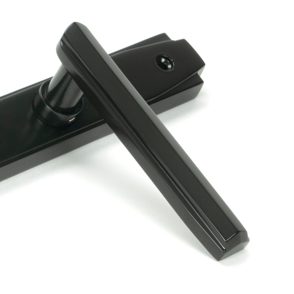 From The Anvil - Aged Bronze Art Deco Slimline Lever Espag. Lock Set | Sku. 51189 | Trade Door Handles.