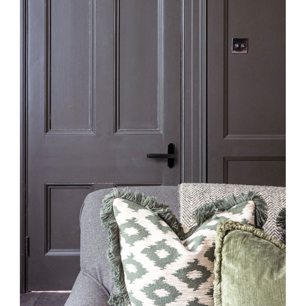 From The Anvil - Aged Bronze Art Deco Lever on Rose Set | Sku. 51195 | Trade Door Handles.