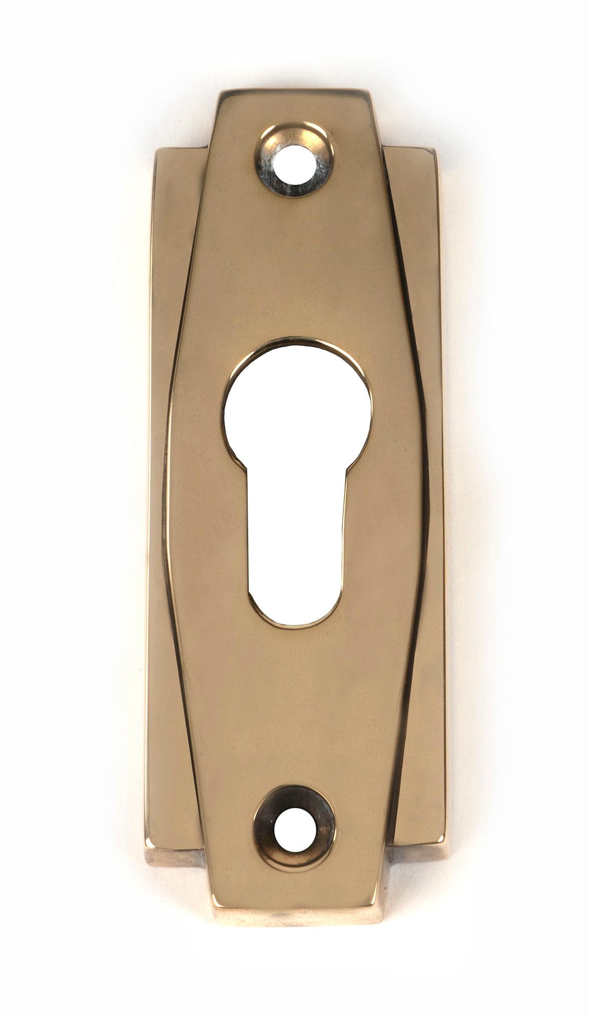 From The Anvil - Aged Brass Art Deco Euro Escutcheon | Sku. 51198 | Trade Door Handles.
