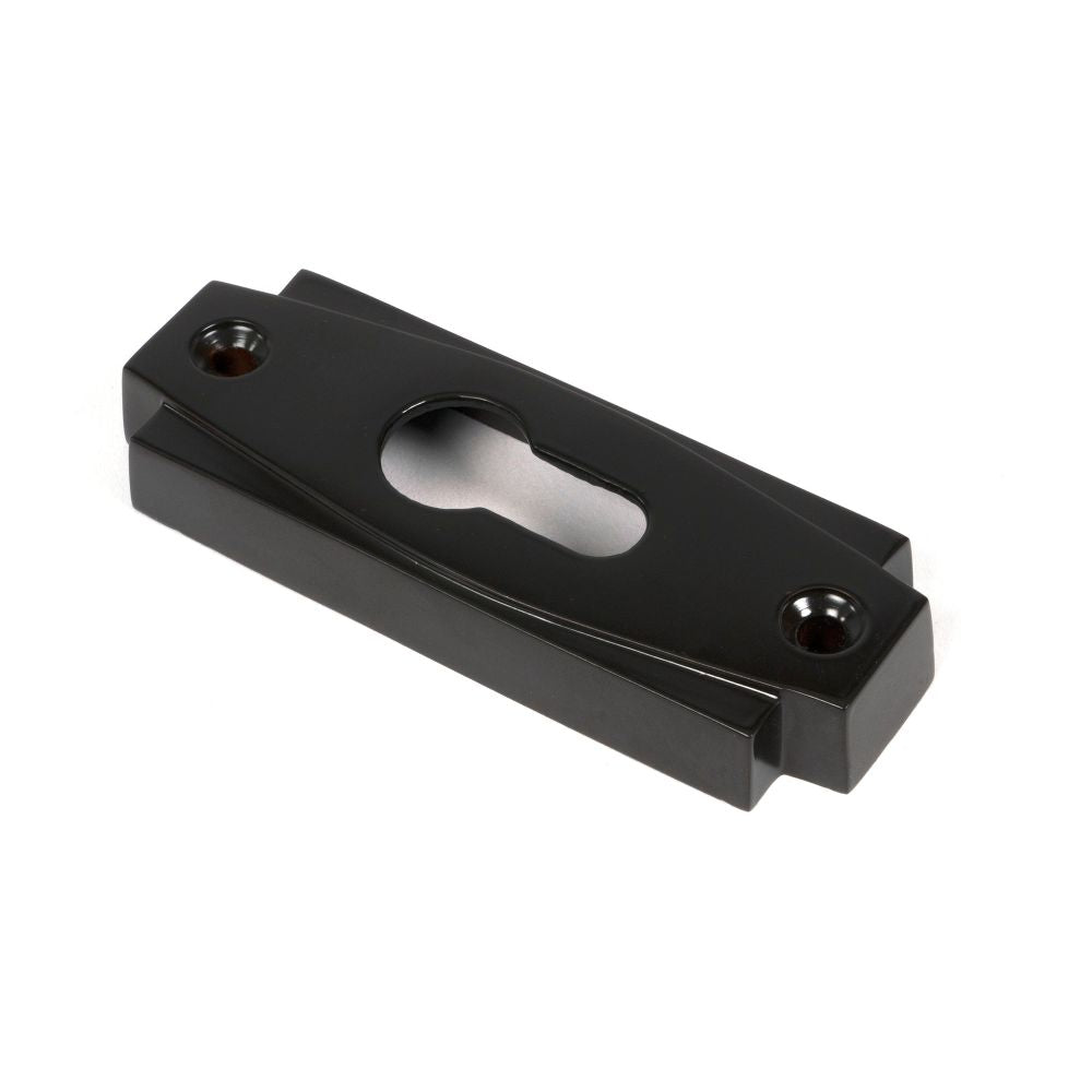 From The Anvil - Aged Bronze Art Deco Euro Escutcheon | Sku. 51201 | Trade Door Handles.