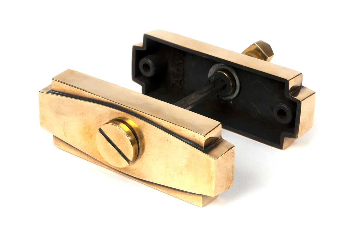 From The Anvil - Aged Brass Art Deco Thumbturn | Sku. 51204 | Trade Door Handles.