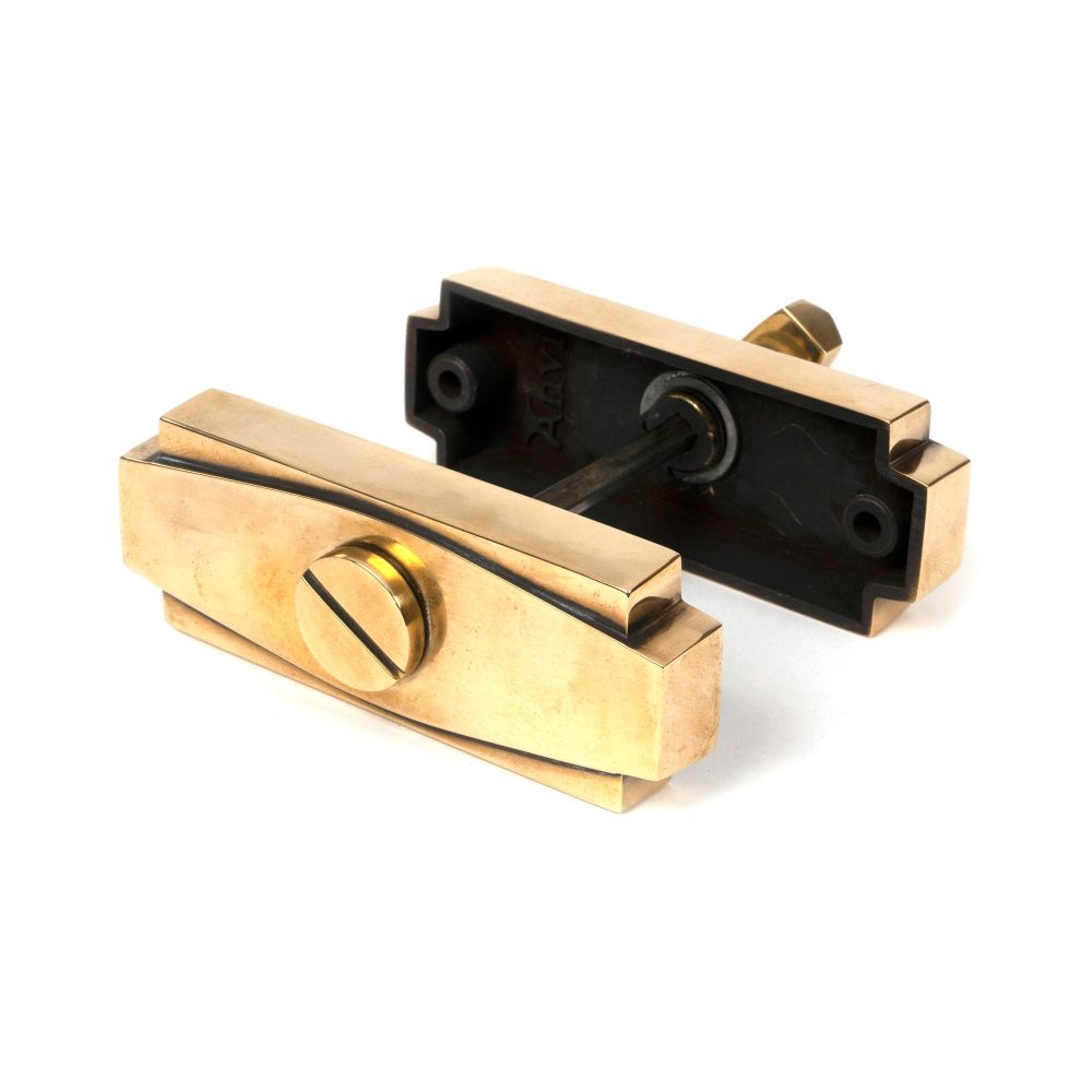 From The Anvil - Aged Brass Art Deco Thumbturn | Sku. 51204 | Trade Door Handles.