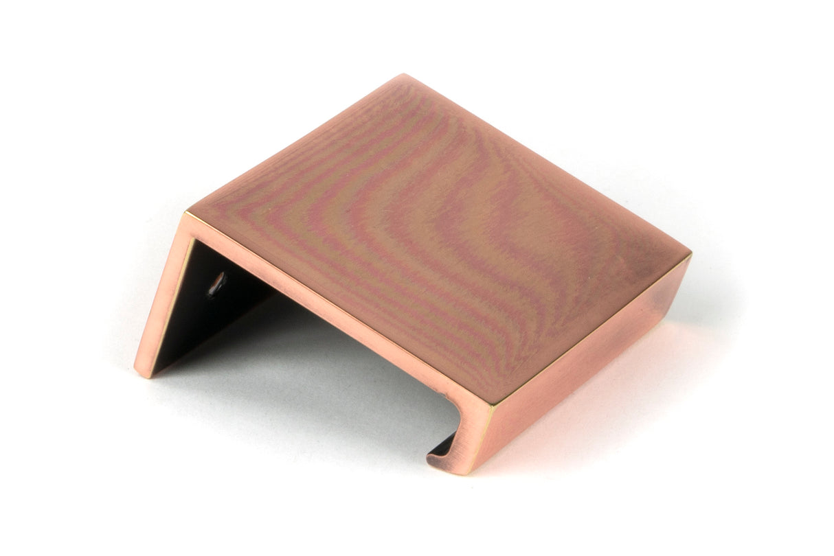 From The Anvil - Polished Bronze 50mm Plain Edge Pull | Sku. 51217 | Trade Door Handles.