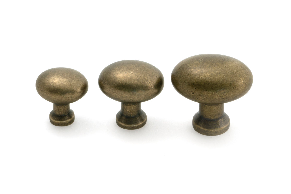 From The Anvil - Burnished Brass Moore Cabinet Knob - 32mm | Sku. 51233 | Trade Door Handles.