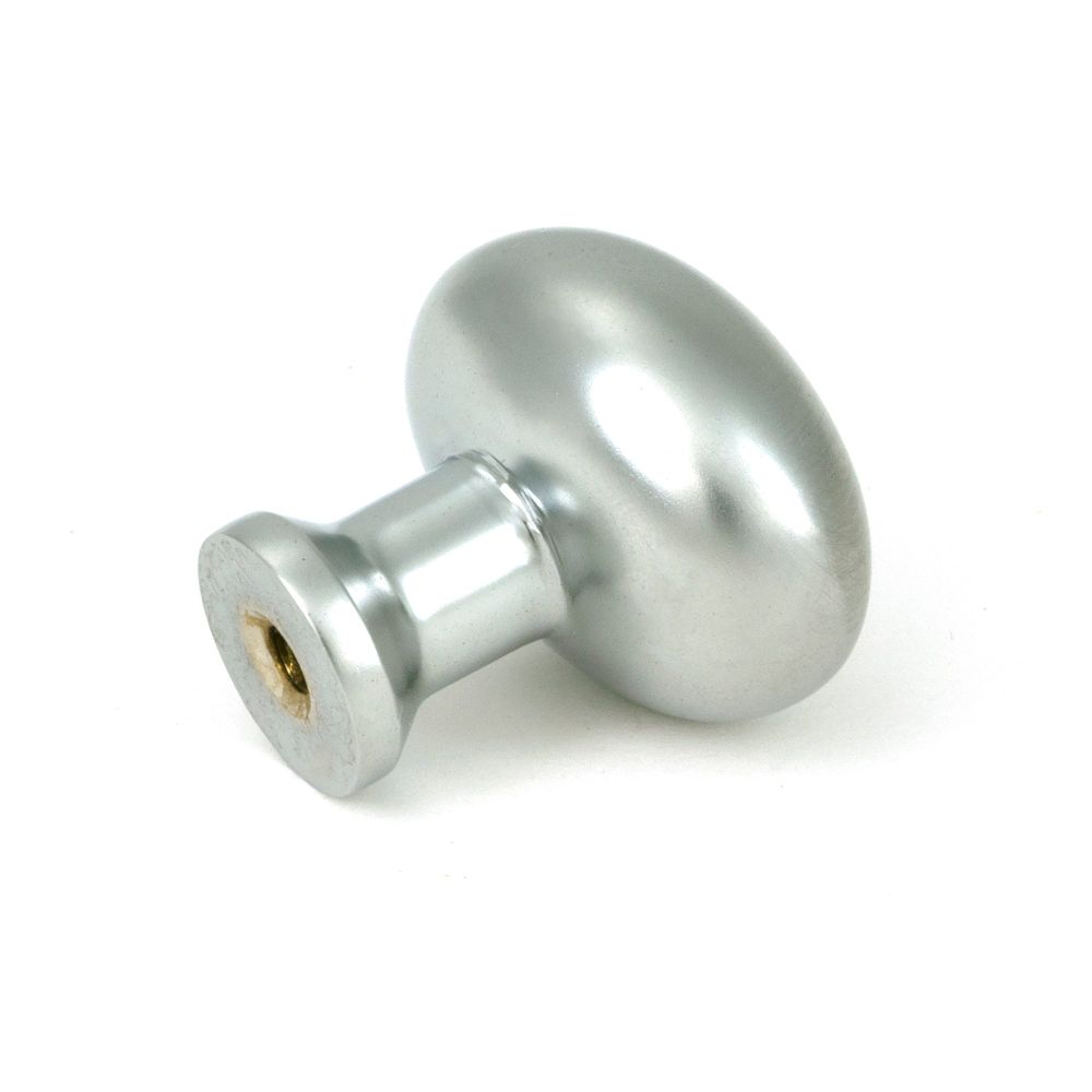 From The Anvil - Satin Chrome Moore Cabinet Knob - 32mm | Sku. 51239 | Trade Door Handles.