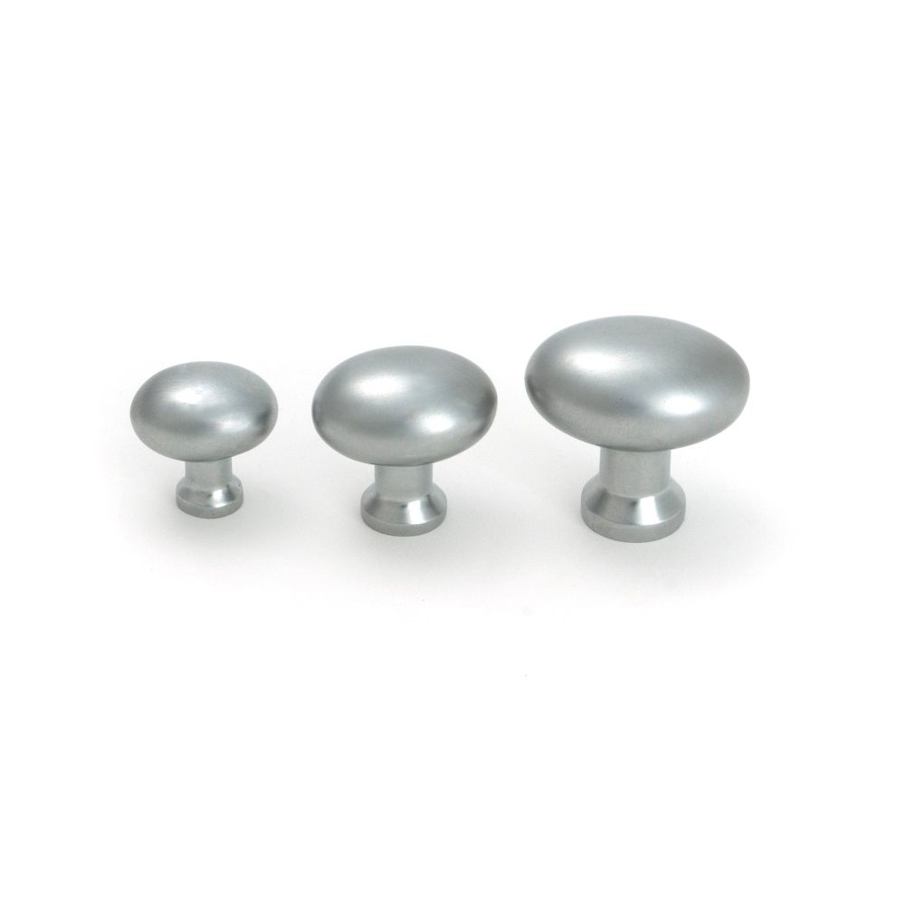 From The Anvil - Satin Chrome Moore Cabinet Knob - 38mm | Sku. 51240 | Trade Door Handles.
