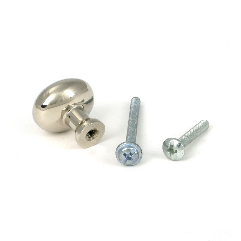 From The Anvil - Polished Nickel Moore Cabinet Knob - 25mm | Sku. 51241 | Trade Door Handles.