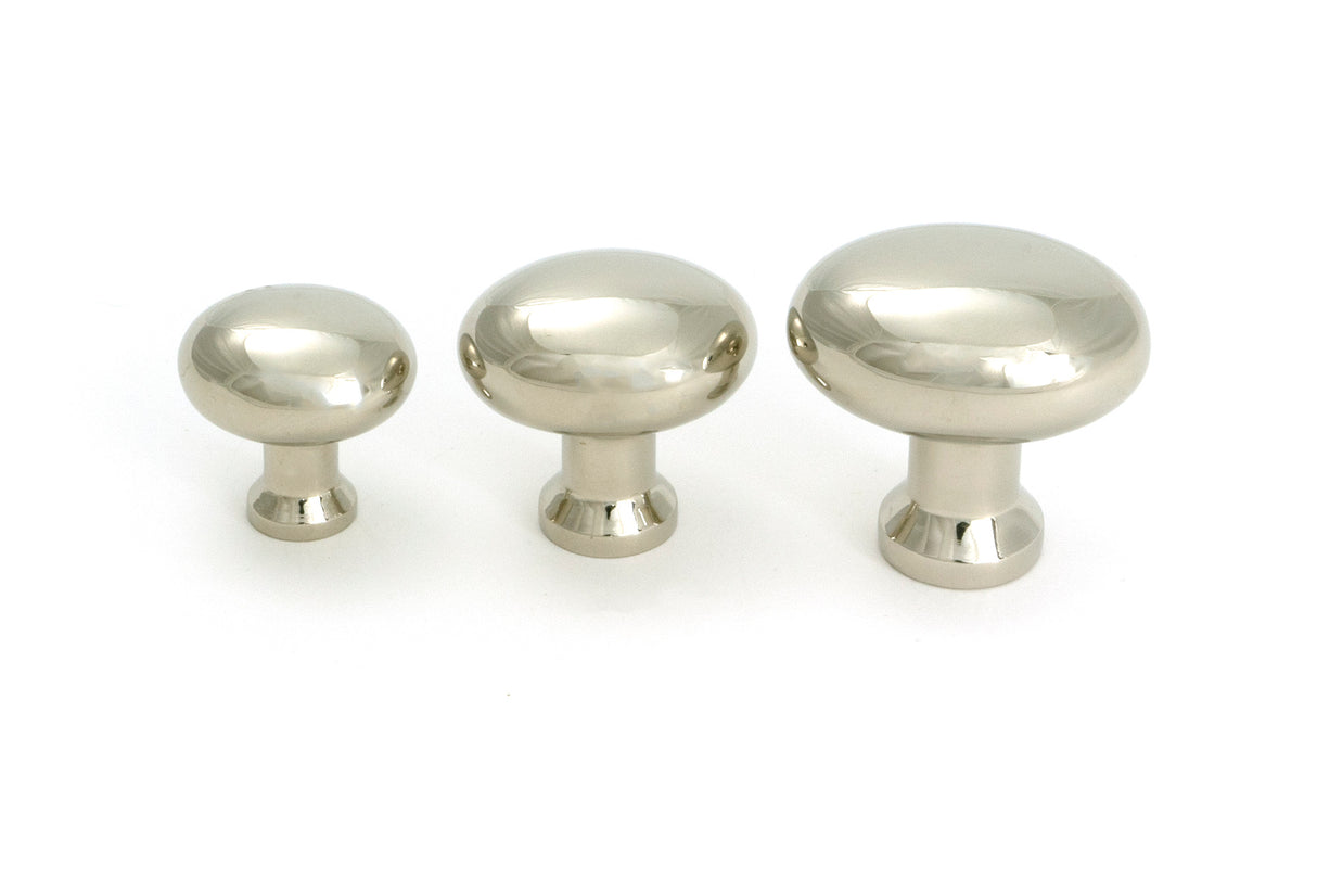 From The Anvil - Polished Nickel Moore Cabinet Knob - 32mm | Sku. 51242 | Trade Door Handles.