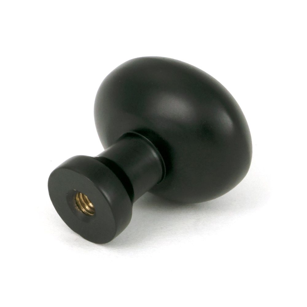 From The Anvil - Matt Black Moore Cabinet Knob - 25mm | Sku. 51250 | Trade Door Handles.